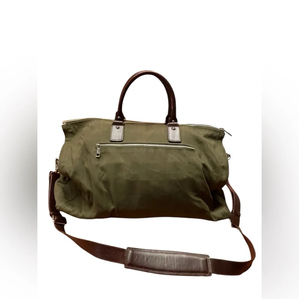 Hook + Albert Men's Waxed Canvas Garment Weekender Bag